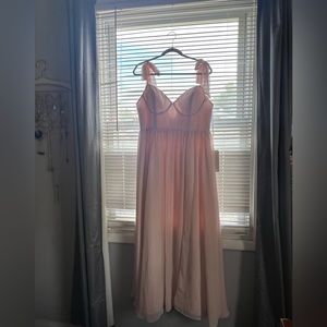 size 14 blush pink dress from Revelry